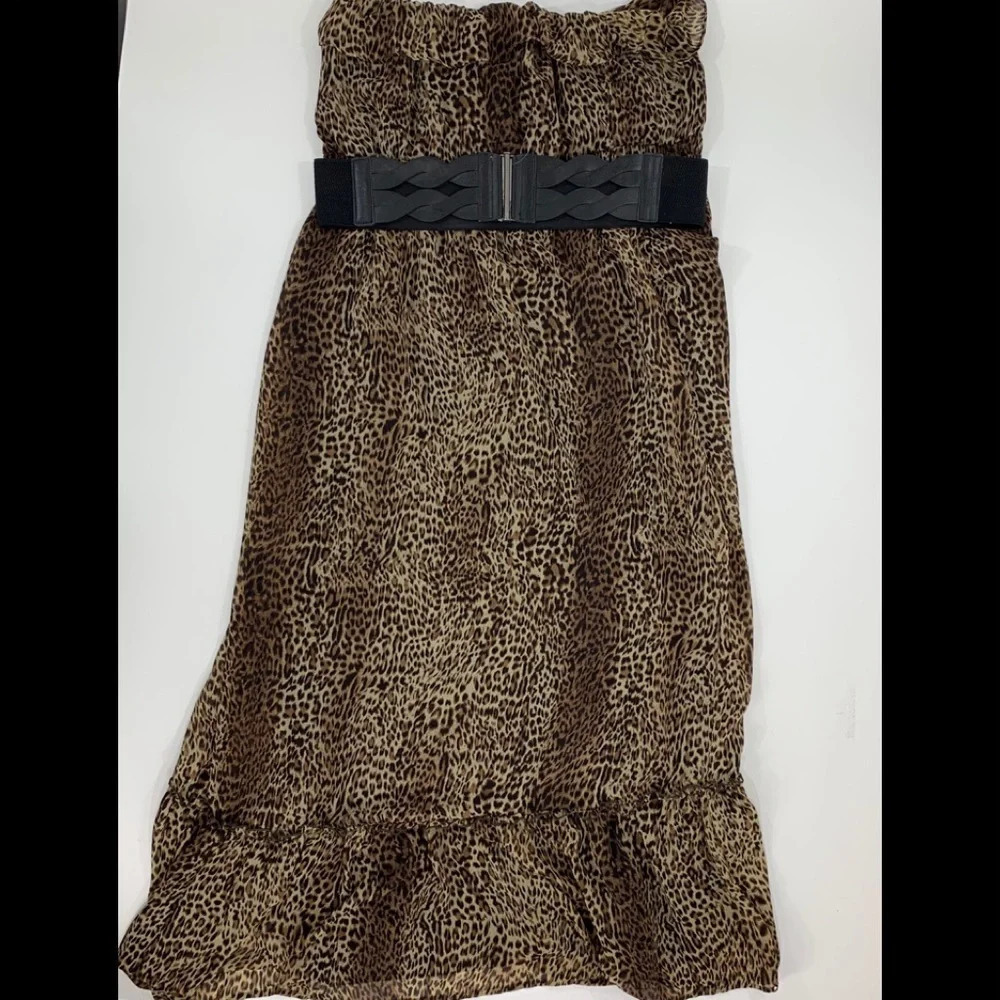 Forever 21+ Plus Size Ruffle Leopard Maxi Dress